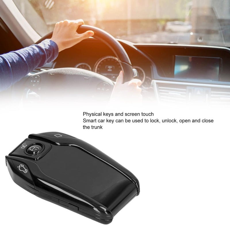 Asixxsix Smart Remote Car Key, Universal TK800 LCD Smart Key Remote Keyless Entry for All Start Stop Engine Button Car, Anti Theft Vehicle Car Remote Control Key(Black) - Image 4