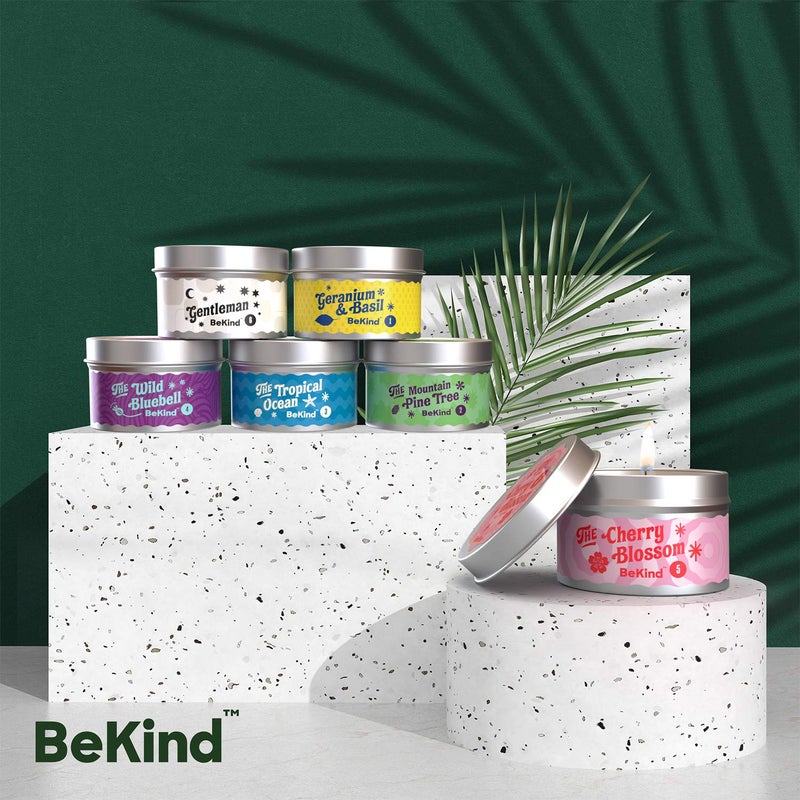 Bekind Good Vibes 6 Scented Candles Set - Scented Candles for Home, Relaxing Stress Relief, Aromatherapy - Natural Soy Wax and Fragrance - Gifts for Women, Mom, Best Friend, Wife, Birthday - Image 5