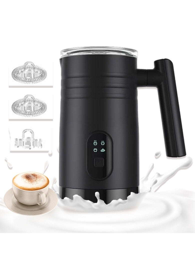 general New Milk Foaming Machine Fully Automatic Household Hot and Cold Electric Milk Foaming Machine Milk Foaming Mixing Cup (Black) - Image 2