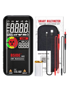 S20 Intelligent EMF Multimeter Electromagnetic Radiation Detector 3.5-inch Colored Display 9999 Counts Auto Range Rechargeable Universal Meter