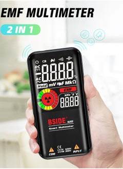 BSIDE S20 Intelligent EMF Multimeter Electromagnetic Radiation Detector 3.5-inch Colored Display 9999 Counts Auto Range Rechargeable Universal Meter  - Image 5