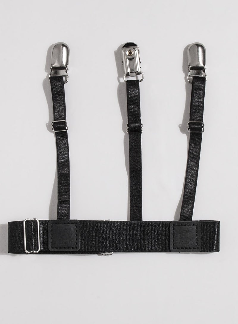 elastic and adjustable three-clip shirt sock clip business versatile spot neat men - Image 1
