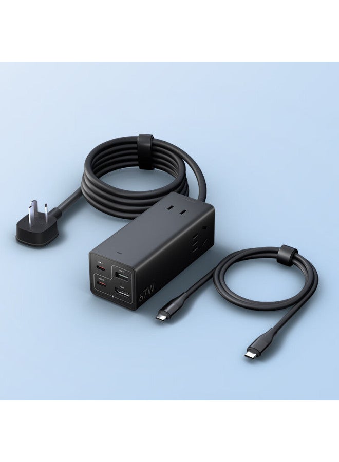 M I Xiaomi Gallium Nitride 67w Desktop Fast Charging Socket Pro, Laptop Switch Charger, Handheld Base, Usb Power Strip, Hdmi Screen Mirroring, Power Strip, Socket, Portable Charging Station - Image 4