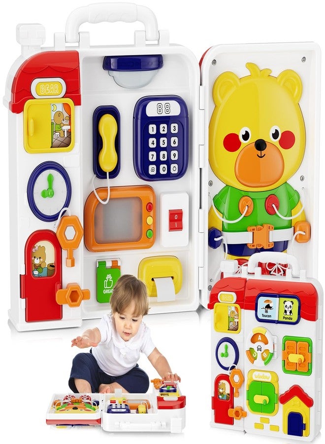 MFEESYOB Montessori Toys for 1 Year Old Boy Girl, Musical Montessori Busy Board for 12-18 Month Age, Educational Montessori Toy for Toddlers 1-3, Birthday Gift for 1+ Year Old Boy Girl - Image 1