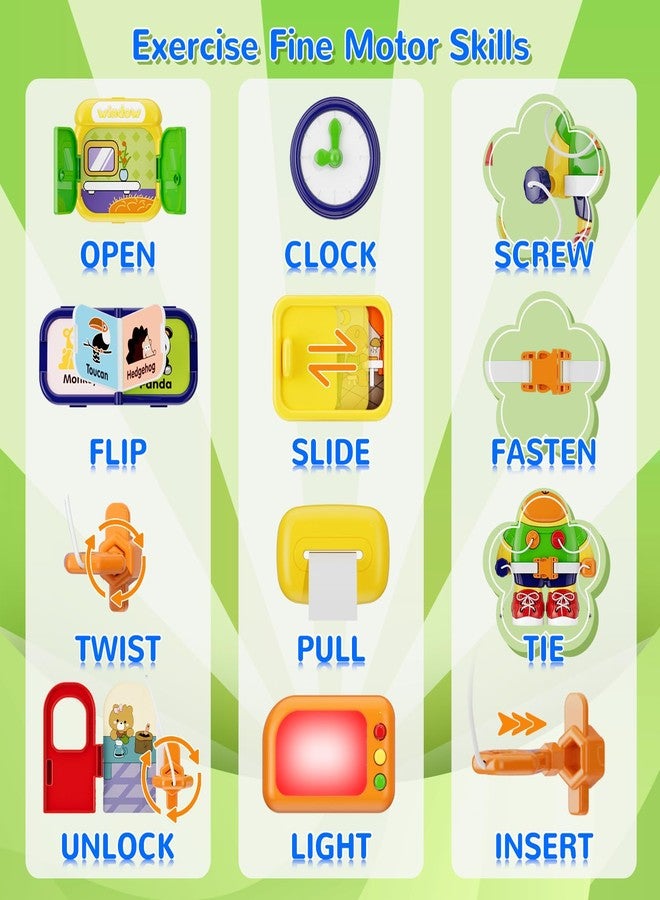 MFEESYOB Montessori Toys for 1 Year Old Boy Girl, Musical Montessori Busy Board for 12-18 Month Age, Educational Montessori Toy for Toddlers 1-3, Birthday Gift for 1+ Year Old Boy Girl - Image 3
