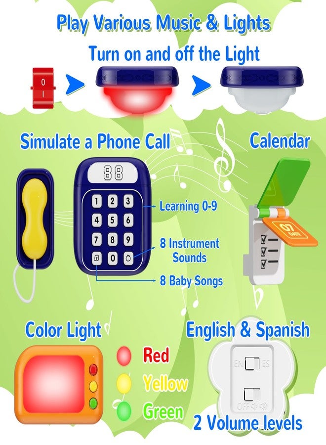 MFEESYOB Montessori Toys for 1 Year Old Boy Girl, Musical Montessori Busy Board for 12-18 Month Age, Educational Montessori Toy for Toddlers 1-3, Birthday Gift for 1+ Year Old Boy Girl - Image 4