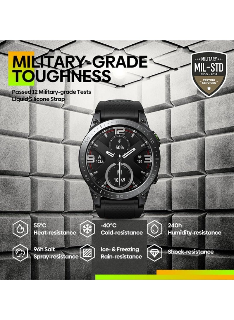 Zeblaze - Zeblaze Ares 3 Pro Health Monitor Smartwatch 400mAh Sports Watch AMOLED Display Voice Calling Waterproof 100 Plus Sport Modes - Image 1
