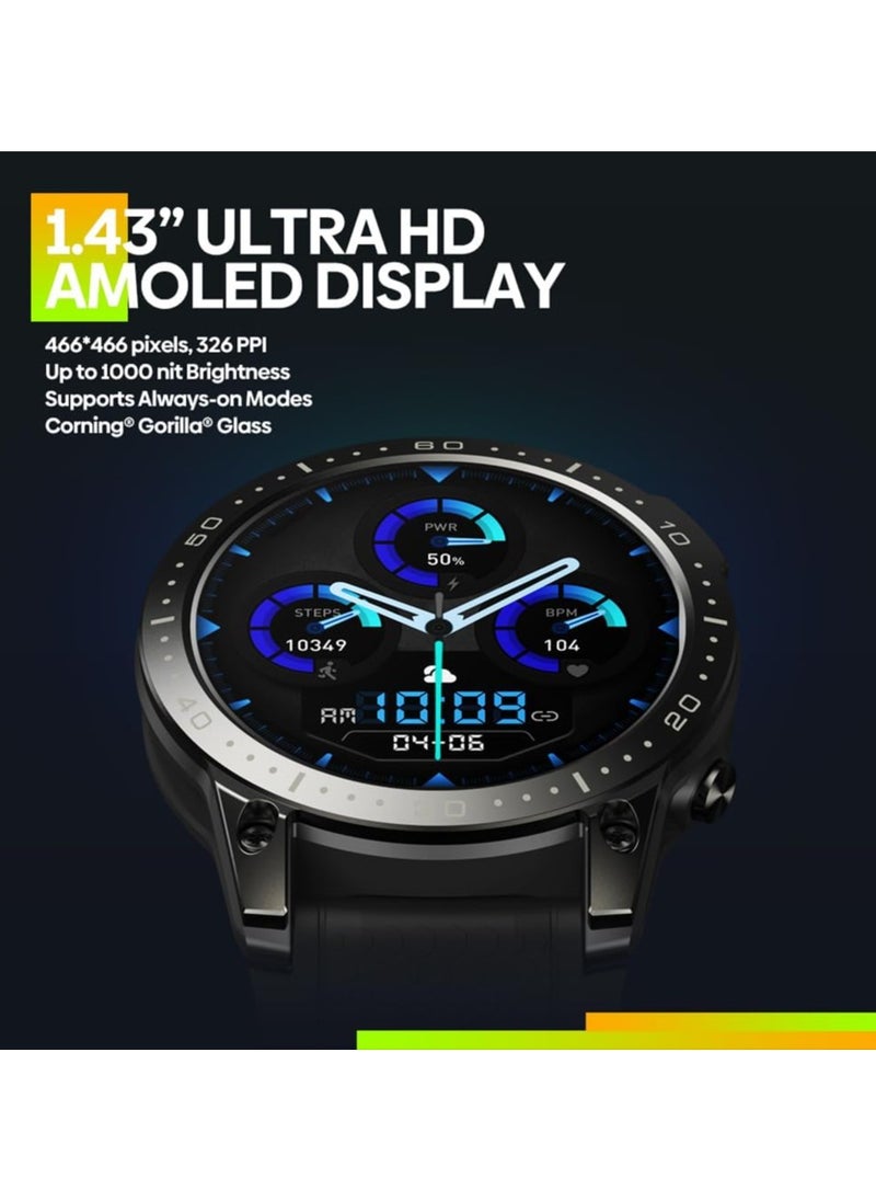 Zeblaze - Zeblaze Ares 3 Pro Health Monitor Smartwatch 400mAh Sports Watch AMOLED Display Voice Calling Waterproof 100 Plus Sport Modes - Image 1