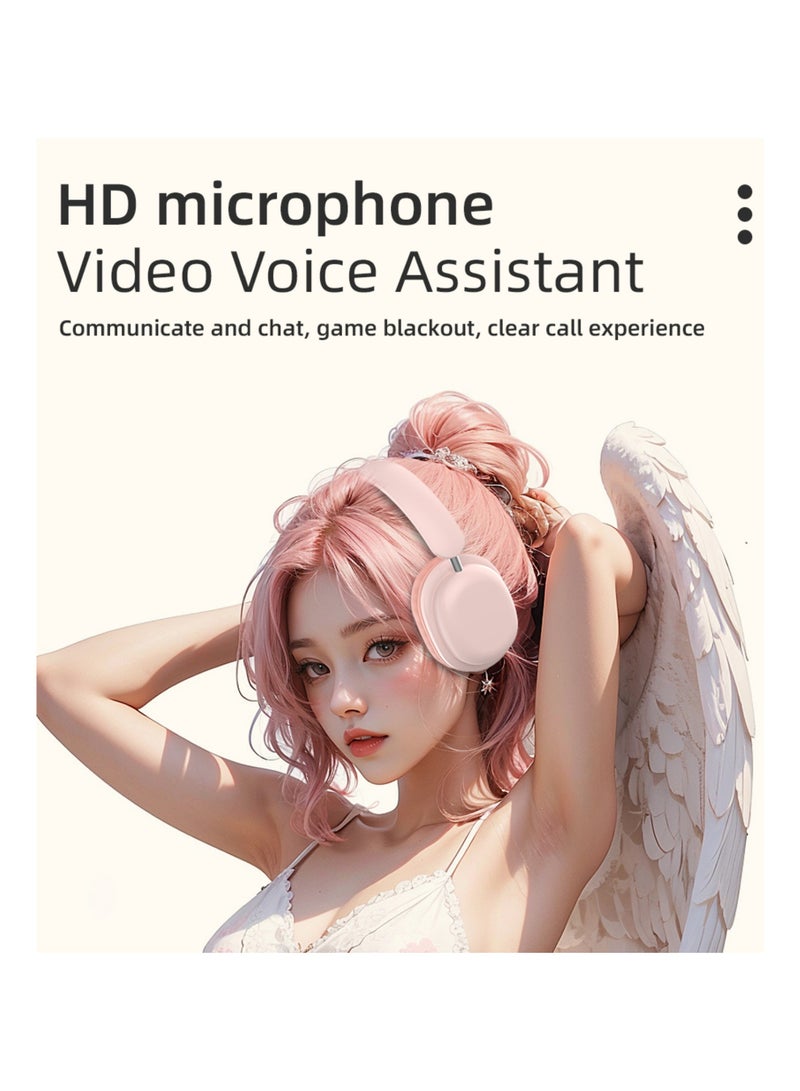 روك بو سماعات بلوتوث فوق الأذن سماعة رأس سلكية لاسلكية قابلة للطي وقابلة للتدوير مع ميكروفون للهاتف الخليوالمحمول 1 بلوتوث 5.3 فولت صوت عالي الدقة مناسب مريح - Image 2