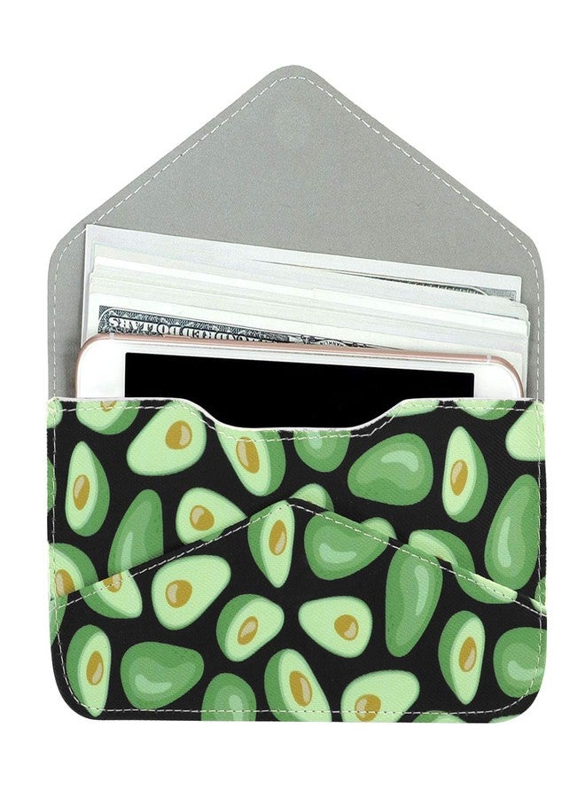 XEYOU Women's Card Wallet Envelope Style Credit Card Holder Cute Cash Wallet for Ladies (Avocado) - Image 2