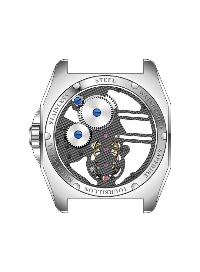 Aesop Tourbillon Skeleton Mechanical Men's Ultra-thin Luminous Fashion Luxury National Trend Brand Watch Gift For Husband - Image 3