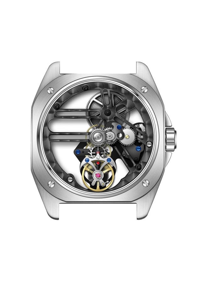 Aesop Tourbillon Skeleton Mechanical Men's Ultra-thin Luminous Fashion Luxury National Trend Brand Watch Gift For Husband - Image 4