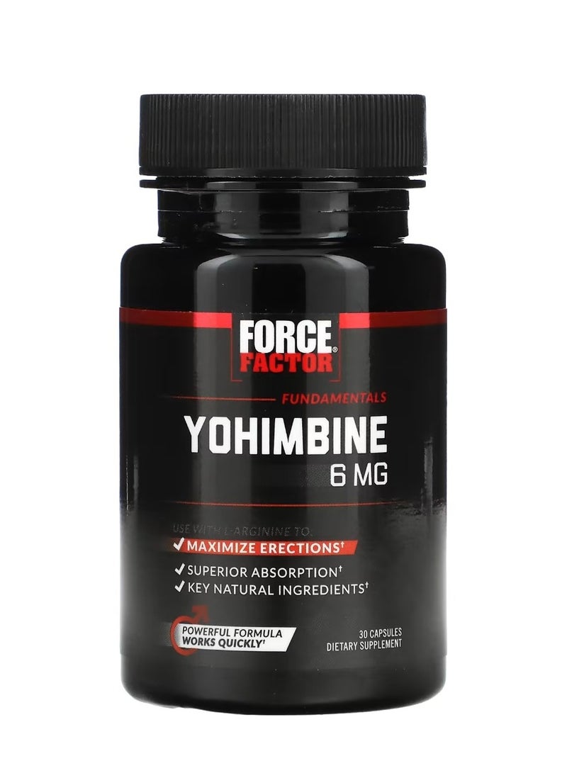 Force Factor Yohimbine 6 mg 30 Capsules - Image 2