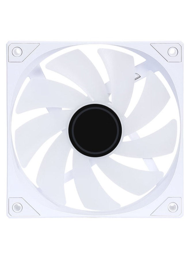 Sama Pingtouge V1 Argb Chroma Edition White 12cm Case Cooling Fan, Infinite Mirror Light/mainboard Aura Sync/pwm Speed Control/5v 3pin Multi-fan Daisy-chain - Image 2