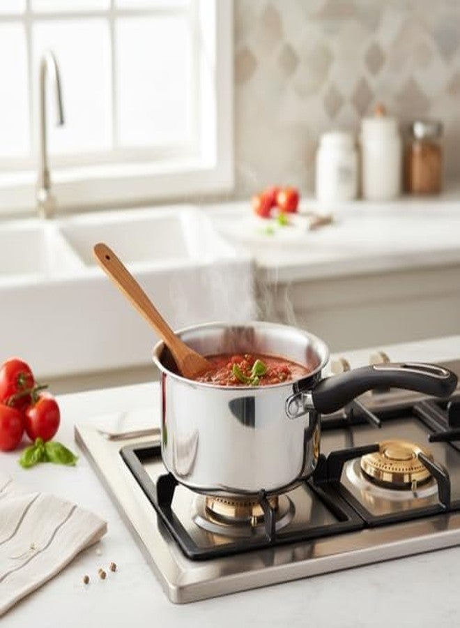 Anjali FPSP16 Stainless Steel Fiesta Pro Sauce Pan Without Lid Chai pan with Induction Base 16 cm 1350 ml - Image 3