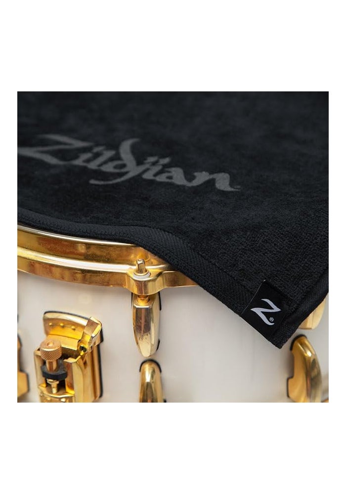 Zildjian Black Drummers Towel (ZTOWEL) - Soft & Absorbent Cotton - Image 2