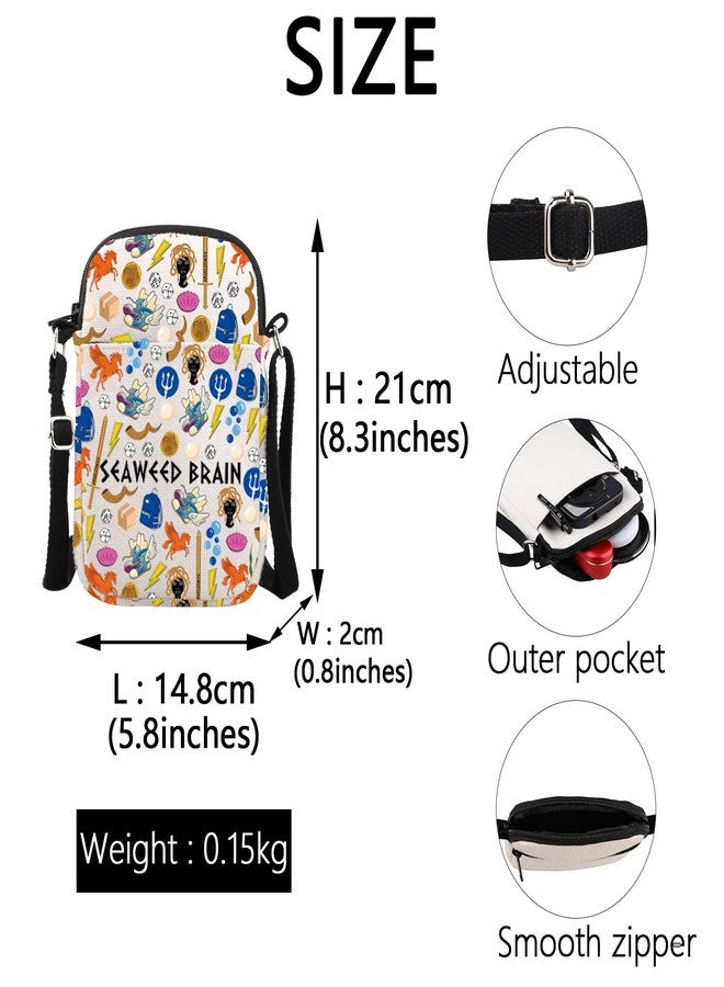 MEIKIUP Seaweed Brain The Lightning Thief Crossbody Bag Riptide Sword Bag Greek Mythology Themed Book Lover Gift (Seaweed CB) - Image 4