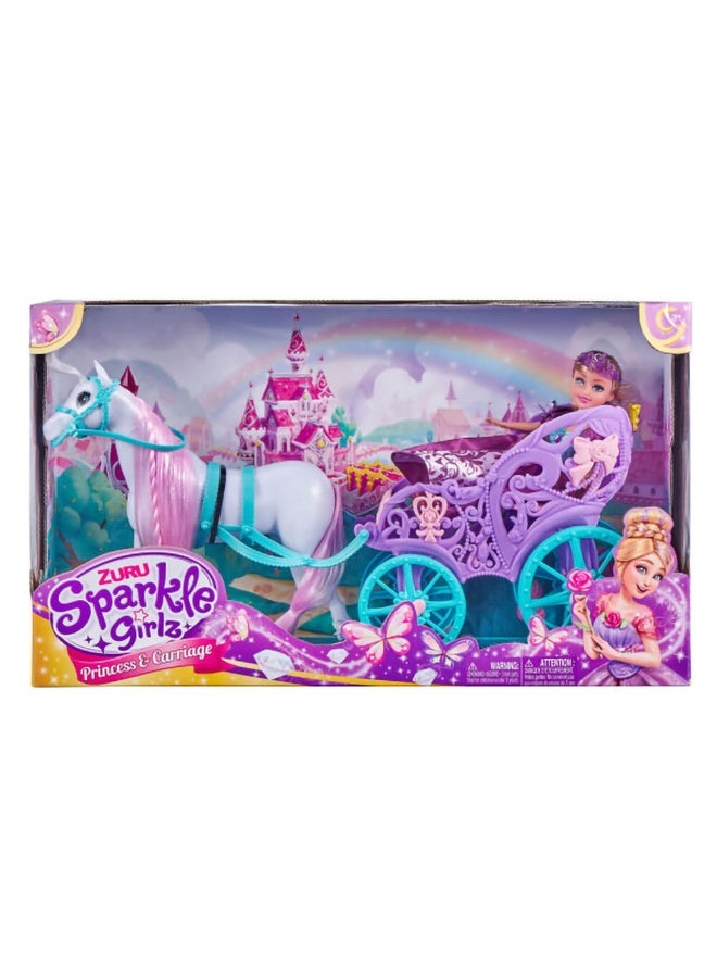 Zuru Sparkle Girlz Princess with Horse & Carriage Playset - Image 2