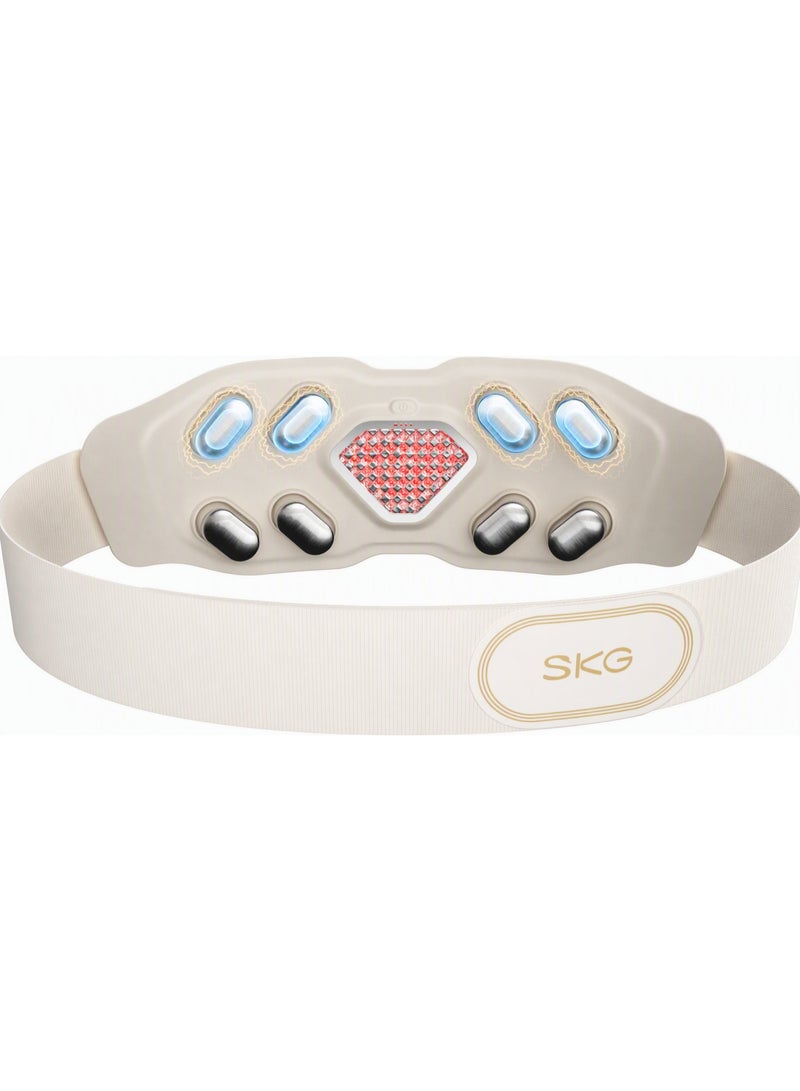 SKG Premium Waist Massager W9 Pro Pearl White, EMS‑TENS 14 Modes,18000mm² Heating Area,APP Control,Wireless Long Endurance,Adjustable Massage & Heating Levels, Portable for Home & Office - Image 5