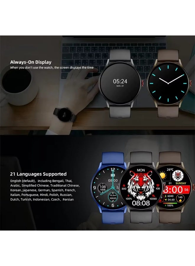 Imiki TG1 Smartwatch  – 1.43" AMOLED Display with 1000 Nits Brightness, Bluetooth Calling, 15-Day Battery Life, Fitness Tracker – Black + Black Strap  - Image 5