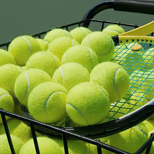 Swity Home Tennis Balls, 24 Pack Tennis Training Balls for Adults Lessons, Practice or Playing with Pet (Regular Color) - Image 5
