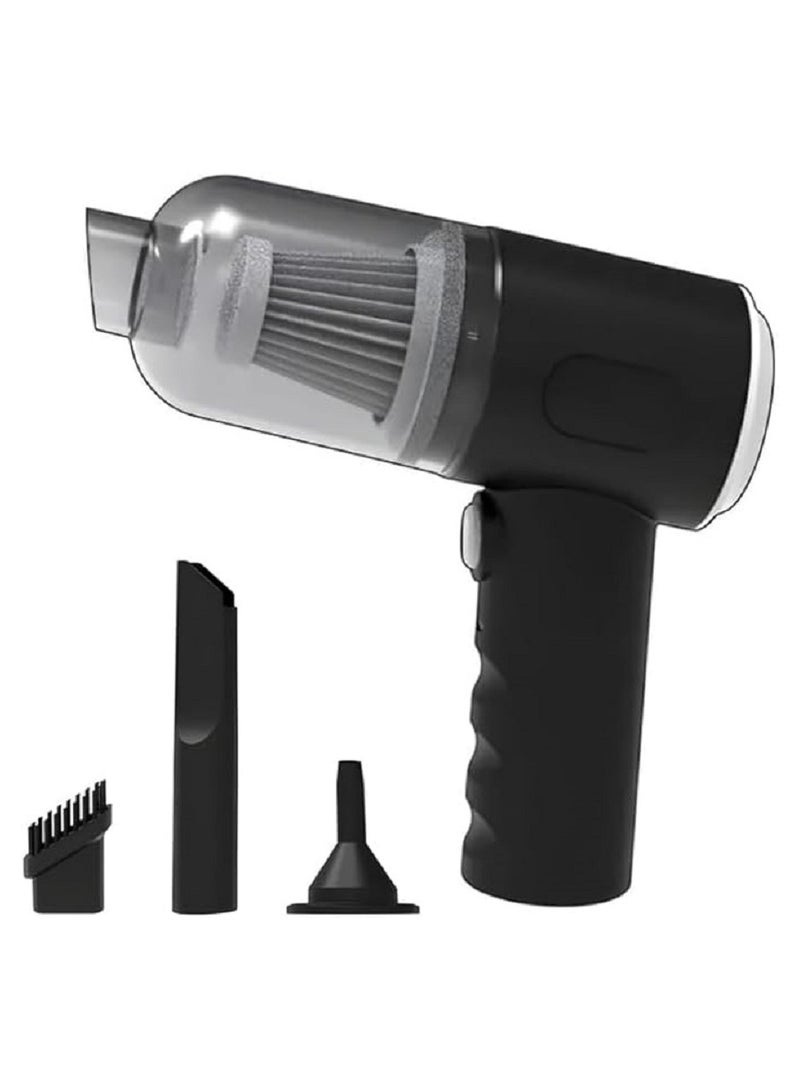 Cordless Handheld Vacuum, Car Vacuum Cleaner, Mini Hand Held Vacuuming Portable Rechargeable 3 in 1 Sucking Blowing for Home Office and Car - Image 2