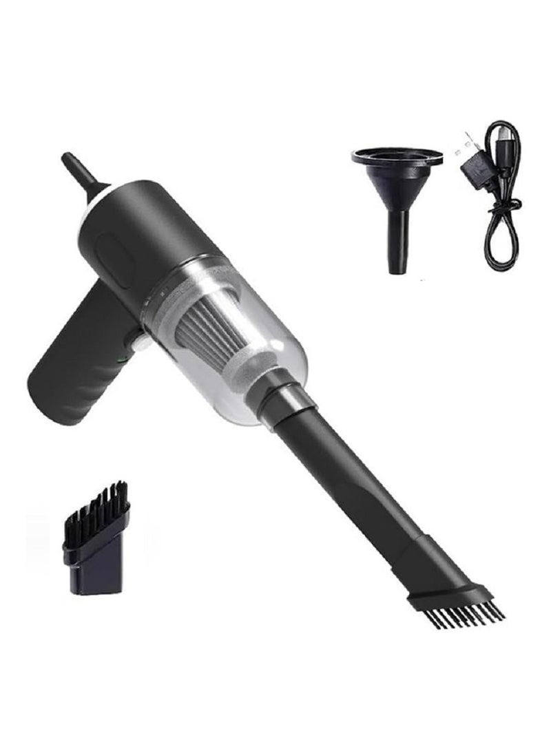 Cordless Handheld Vacuum, Car Vacuum Cleaner, Mini Hand Held Vacuuming Portable Rechargeable 3 in 1 Sucking Blowing for Home Office and Car - Image 5