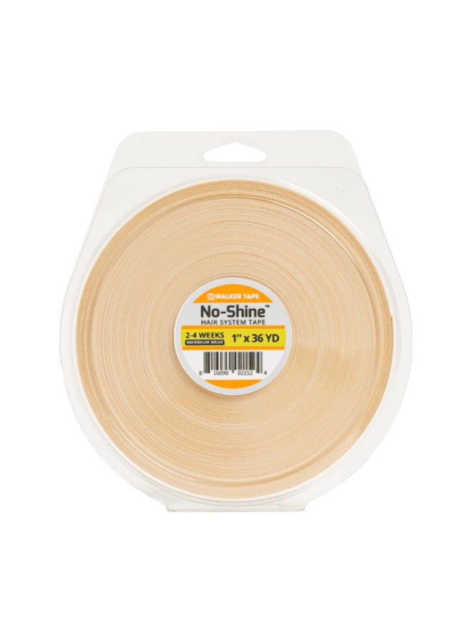 Walker Tape® No-Shine Wig Tape Roll 1" x 36 Yards – Maximum Hold Hypoallergenic Lace Wig Adhesive for All Hair Systems – Invisible Finish, Stretchable Carrier, Long Lasting, Strong Bond Toupee Tape - Image 1