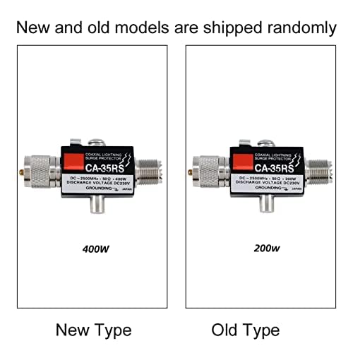 ZERONE UHF Coaxial Surge Arrester, CA-35RS 0-2500MHz 50 Ohms Surge Protector Male to Female UHF Connector - Image 2