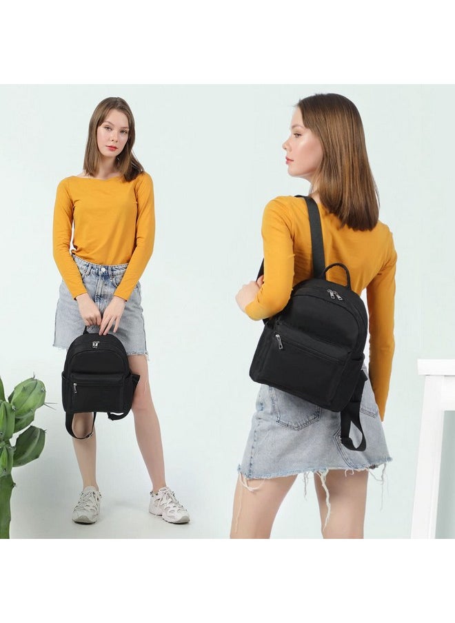 Lovevook LOVEVOOK Mini Backpack for Women Purse Fashion Small Black Backpack Daypack for Dating Gift for Her Waterproof  - Image 2
