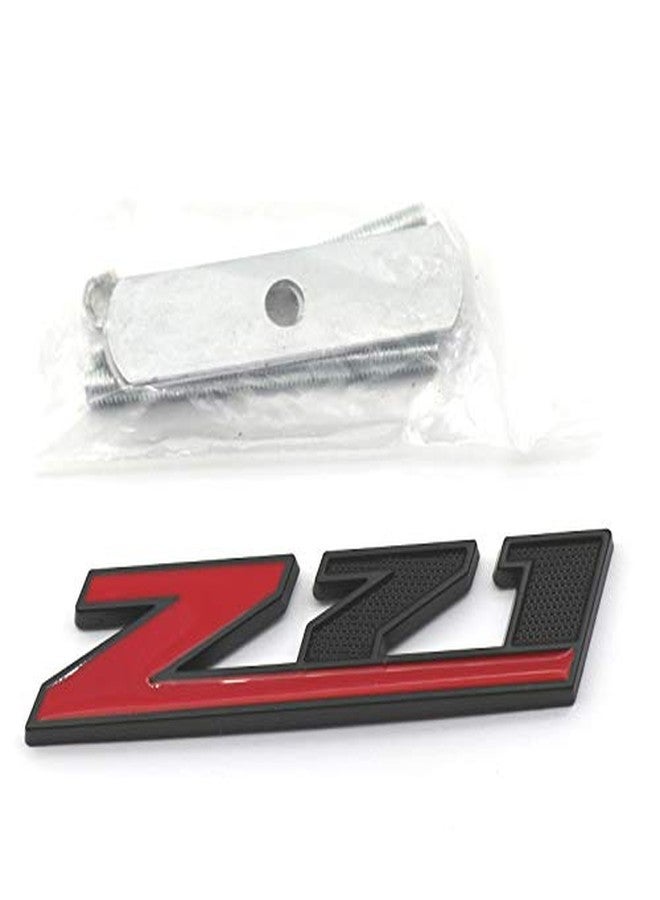 Aimoll شعار Aimoll Z71 بديل لشبك أمامي مقاس 5.1 بوصة لسيارات جنرال موتورز سيلفرادو سييرا تاهو (أحمر/أسود) - Image 1