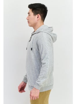 Civil Society Men Hooded Brand Logo Long Sleeves Sweatshirt, Grey  - Image 2
