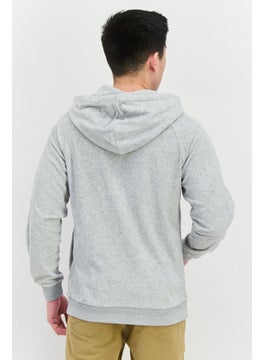 Civil Society Men Hooded Brand Logo Long Sleeves Sweatshirt, Grey  - Image 3