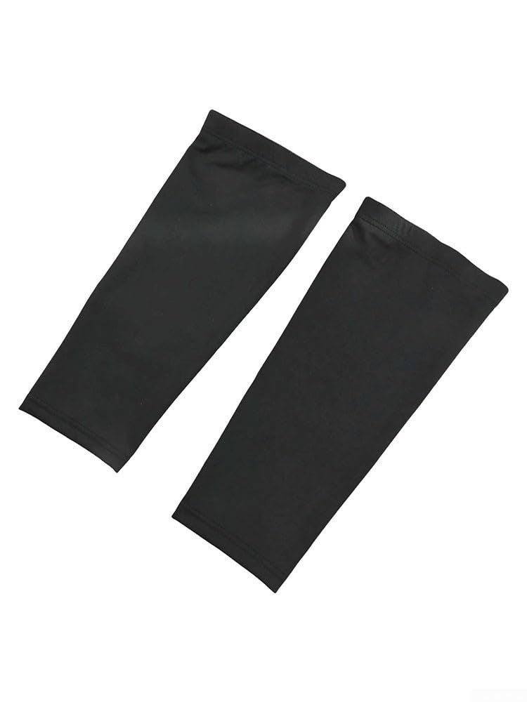 Lightweight Breathable Leg Sleeves Moisture Wicking Calf Support For Running Basketball Cycling Fitness XL White - Image 4