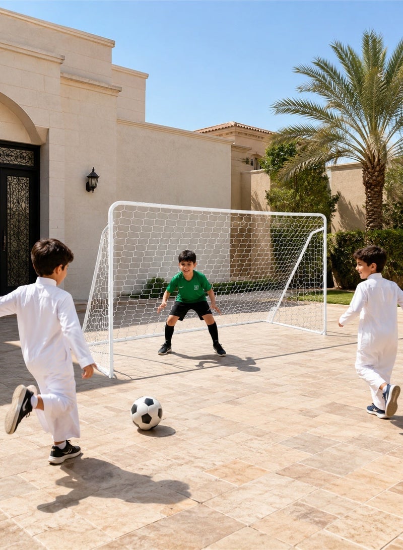 Samira Football Goal with a Single Net 300*200*120CM Soccer Nets for Backyard Training Equipment for Kids Youth Games Sports Fit for Family Game Play - Image 2
