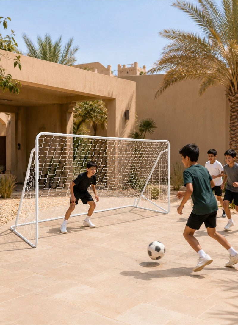 Samira Football Goal with a Single Net 300*200*120CM Soccer Nets for Backyard Training Equipment for Kids Youth Games Sports Fit for Family Game Play - Image 3