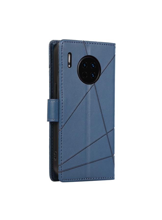 S-TOP Case For Huawei Mate 30 PU Genuine Leather Texture Embossed Line Phone Case - Image 3