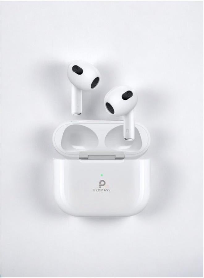 بروماس سماعة بلوتوث بلس الأصلية من بروماس سماعة بلوتوث لاسلكية تدعم الشحن اللاسلكي تتميز بصوت واضح وعزل الضوضاء تعمل على جميع الهواتف المحمولة مثل الايفون - Image 2