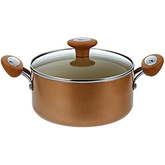 MEYER Cushion Smart Non Stick Casserole With Glass Lid 20 Cm  Cushioned Surface Cooking Stock Pot  Beige  My16864 - Image 2