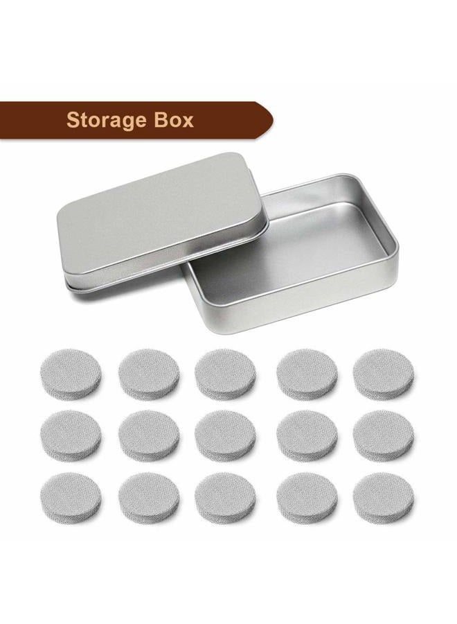 Nesohyy 200pcs Premium Stainless Steel Pipe Screens, 3/4 Inch with Metal Box - Image 5