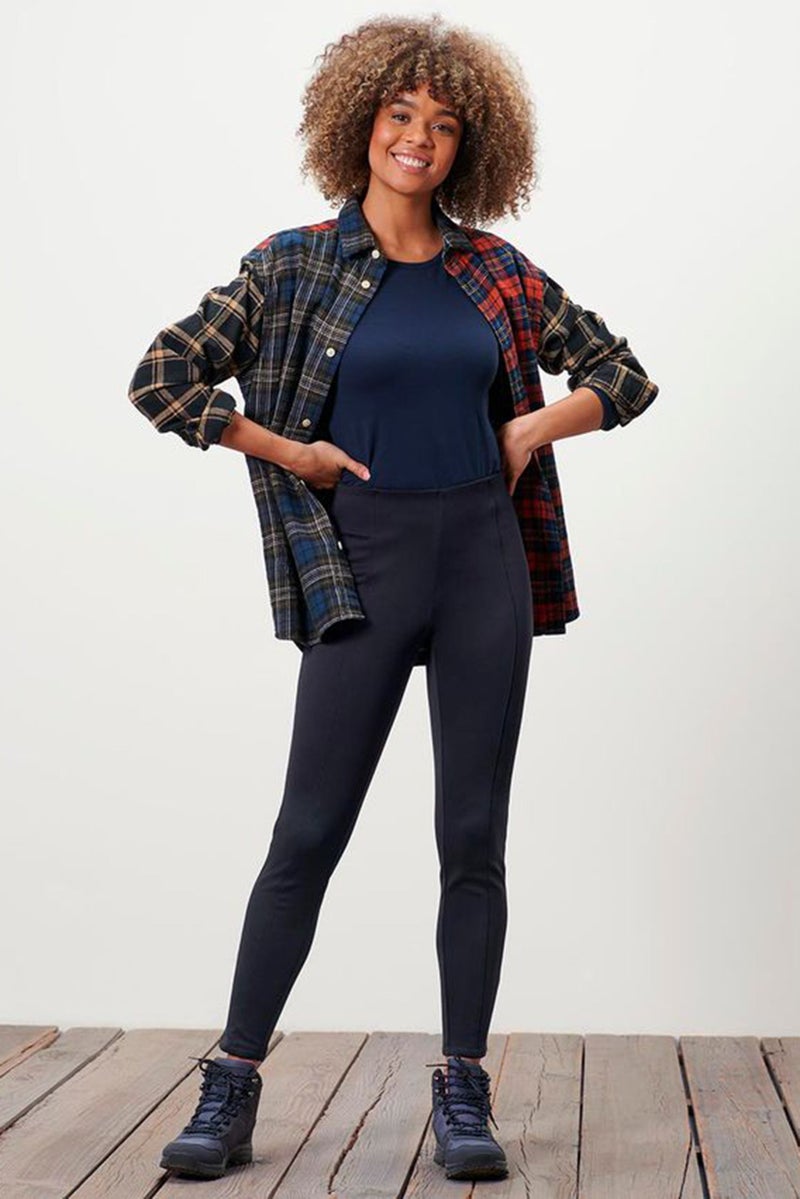 Tchibo Women Pull On Plain Leggings, Navy - Image 1
