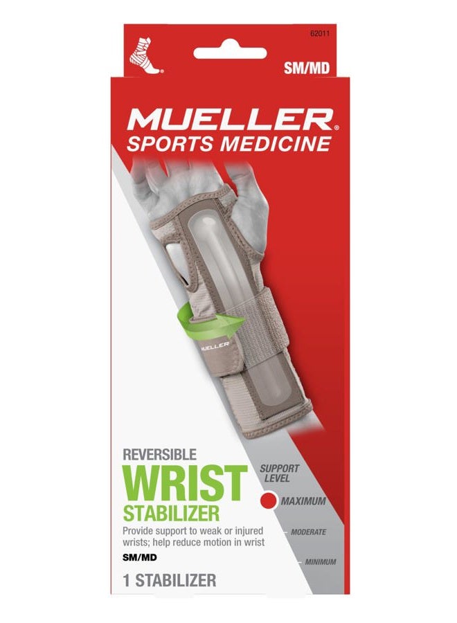 Mueller Sports Medicine Reversible Wrist Stabilizer with Splint, Wrist Pain Relief Support for Men and Women, Ideal for Carpal Tunnel, Tendinitis, Arthritis, Taupe, Small/Medium - Image 4