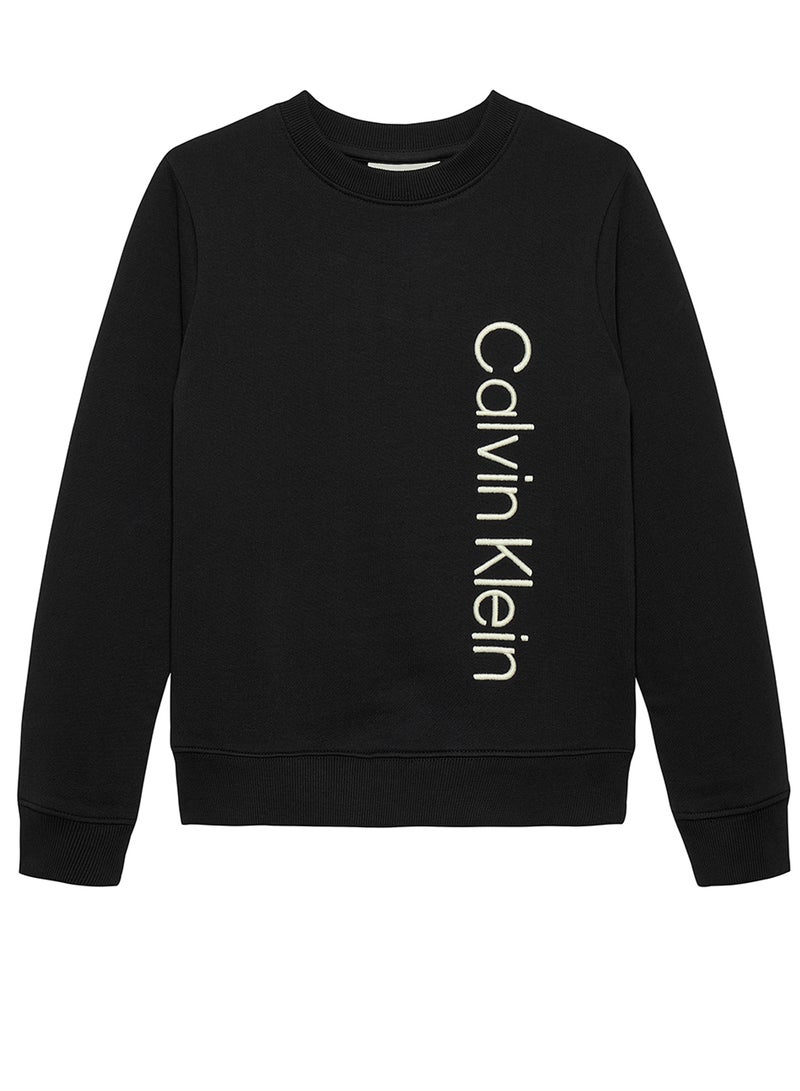 سويت شيرت بياقة دائرية برسومات شبابية