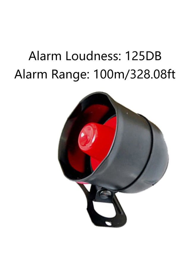 TOTMOX Universal Car Alarm System, 120dB 6-Tone Alarm, Remote Control, Black, 1pc, Passenger Car, Truck, Van, SUV - Image 2