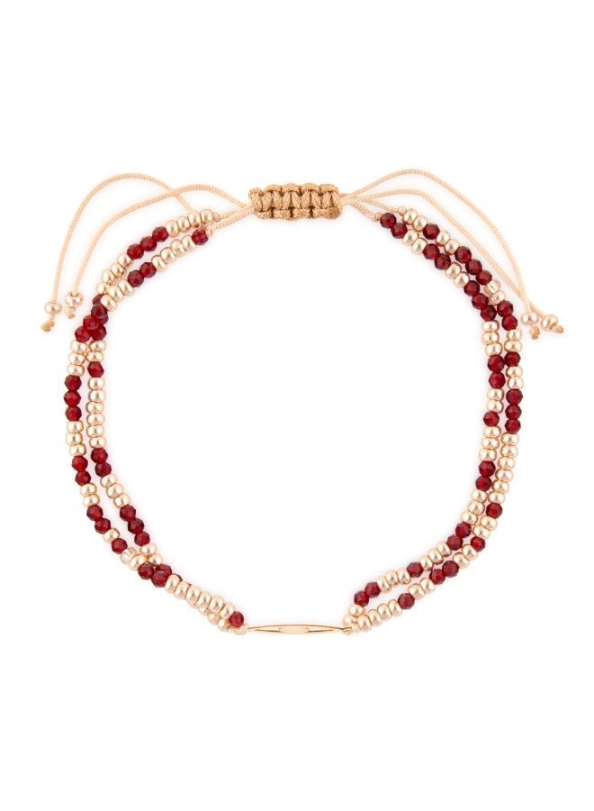Minza “Egyptian” Women’s Bracelet, Pure 18K Gold, Czech Beads, Agate Stone, Handmade Bracelet for Women, Beaded Bracelet, Jewelry for Casual & Special Occasion - Image 4