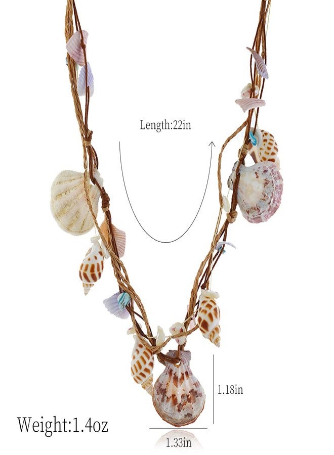 LUREME Natural Seashell Necklace, Conch Necklace for Women Scallop Beach Ocean Jewelry Gift (nl006309-1) - Image 4