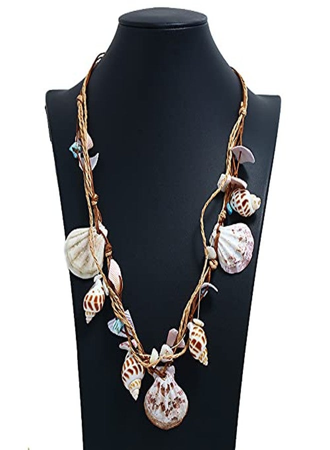 LUREME Natural Seashell Necklace, Conch Necklace for Women Scallop Beach Ocean Jewelry Gift (nl006309-1) - Image 2