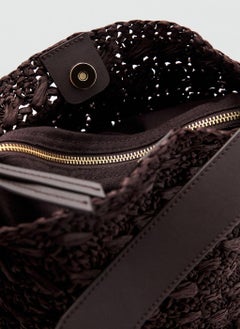 MANGO Natural Fibre Shoulder Bag  - Image 5