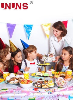 UNUNS 3-Tier Cake Stand,Floral Dessert Fruit Snack Tower Tray For Wedding, Home Birthday,Tea Party  - Image 5