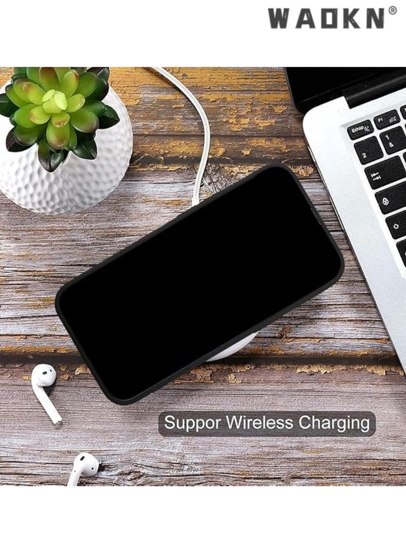 دبليو أيه أو كي أن القضية الهاتفية محفظة السيليكون الممتازة لآيفون 16 ، جيب حامل بطاقة الائتمان الآمن ، غطاء واقي دائم مناسب نحيف مع فتحة البطاقة ، حالة محفظة سوداء لامتصاص الصدمات لآيفون 16 - Image 4